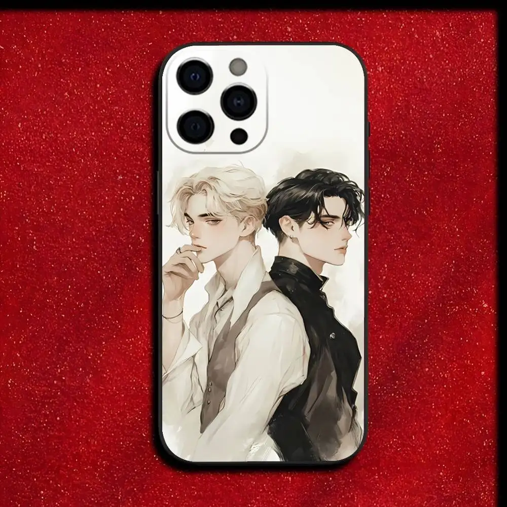 حافظة هاتف Dark Novel Rise W-Will and J-James لهاتف iPhone 17,16,15,14,13,12,11,Pro,Max,Plus,E,SE4,Air,Mini Black Cover #5