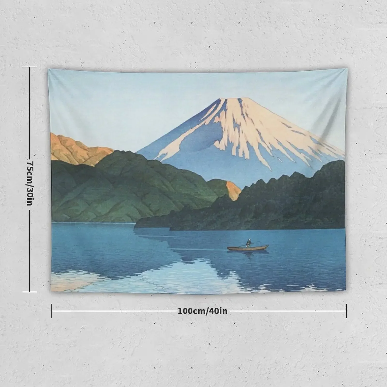 Ashino Lake at Hakone by Kawase Hasui Tapestry Things To The Room Decoration Wall Tapestry