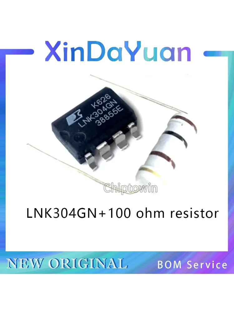 5 pcs LNK304GN 100 ohm resistor TNY264GN Roller Washing Machine Computer Board Maintenance Power Chip