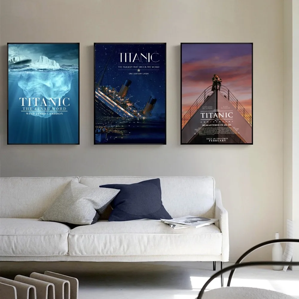 Poster Su Tela Titanic 40x60 Cm | Stampa Artistica Da Parete, Film Romantico, Decorazione Moderna Per Soggiorno O Camera