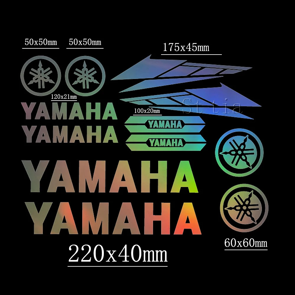 الفينيل ياماها ملصق شعار دراجة نارية خزان خوذة دراجة سيارة صائق كيت #1