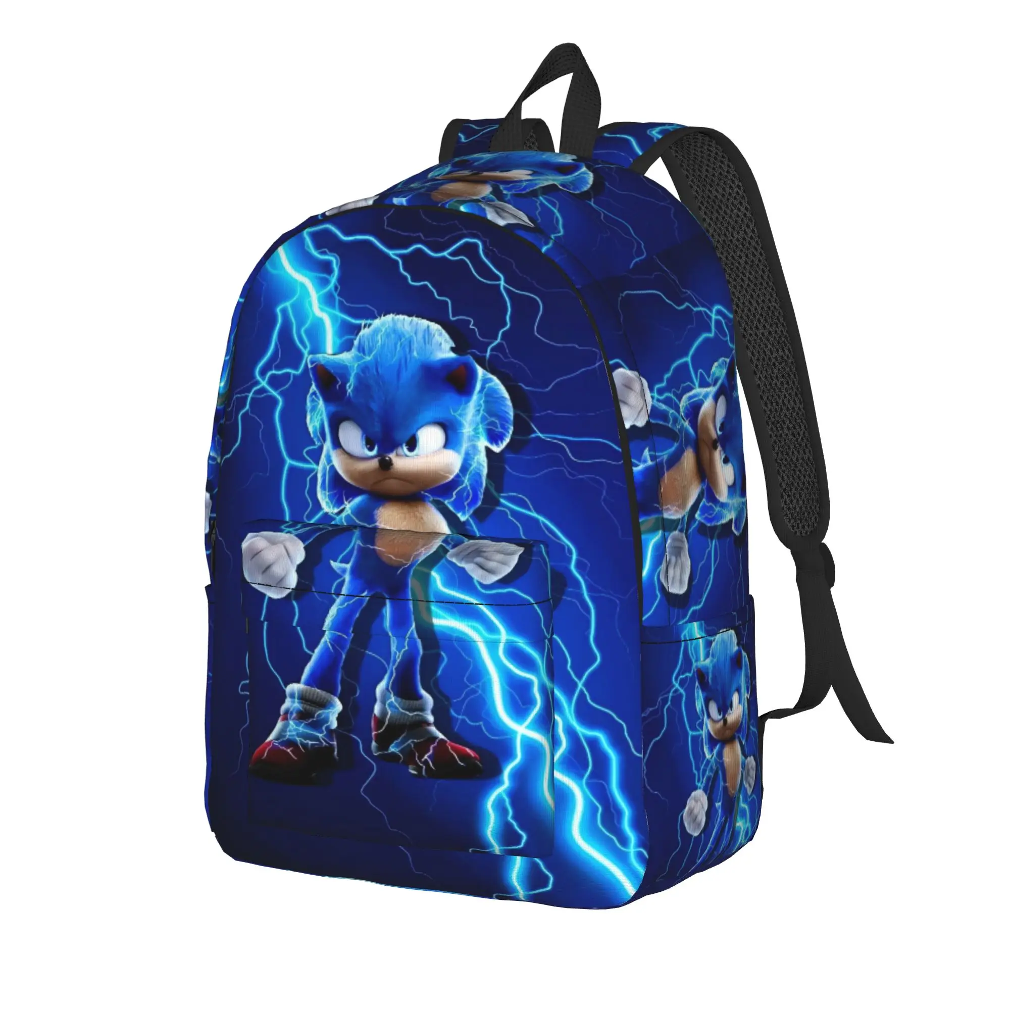 Sonices Cartoon Backpack  Men Polyester Sport Backpacks Soft Streetwear School Bags Rucksack