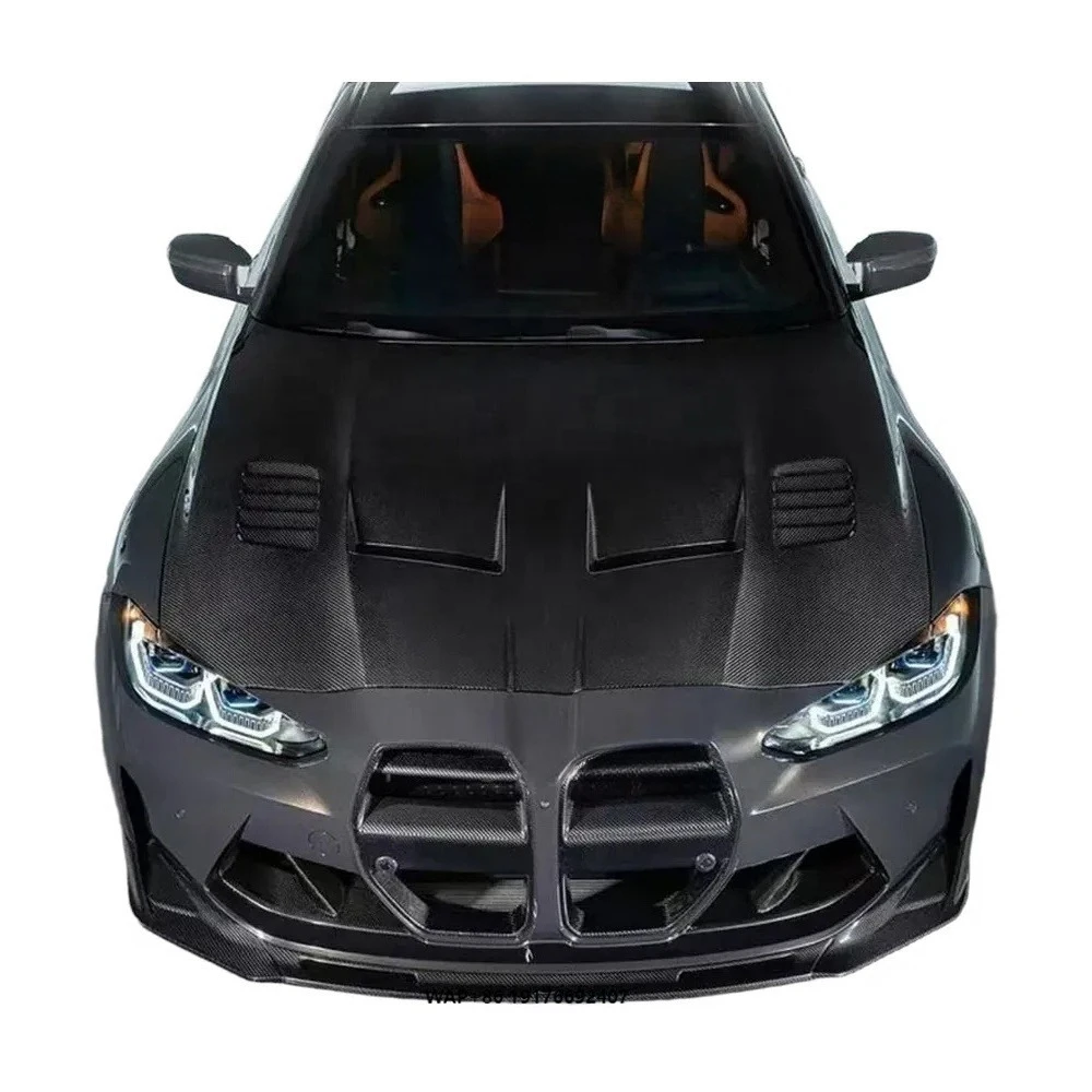 Fit for M3 G80 M4 G82 G83 Carbon Fiber Front Hood Bonnet New Style High Quality