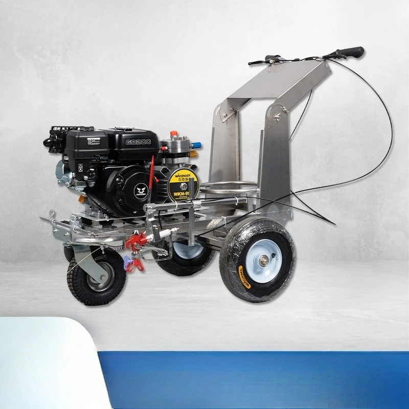 High Power Road Line Marking Machine Cold Paint Sprayer for Parking Lot School Simple