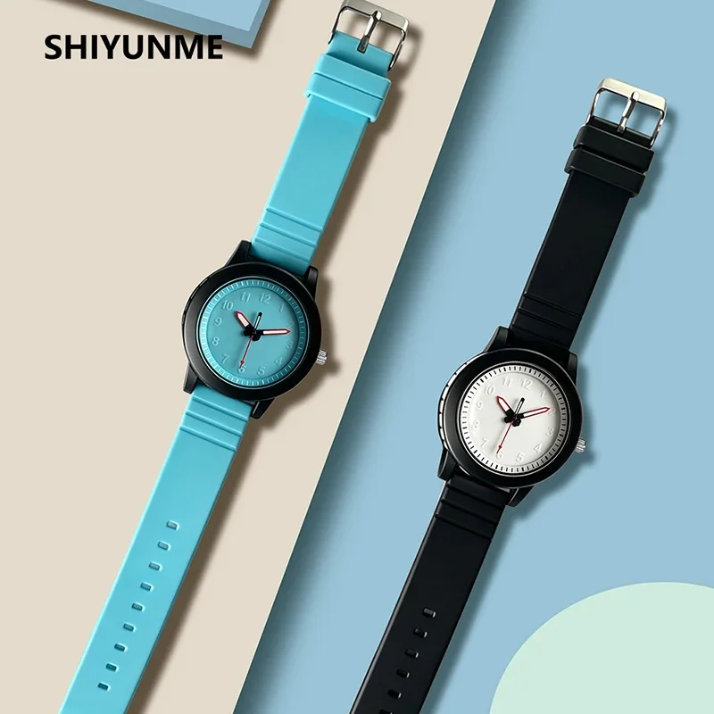 SHIYUNME New Watches For Women Waterproof Sport Quartz Wristwatch Arabic Numeral Scale Dial High Quality Teenager Students Watch