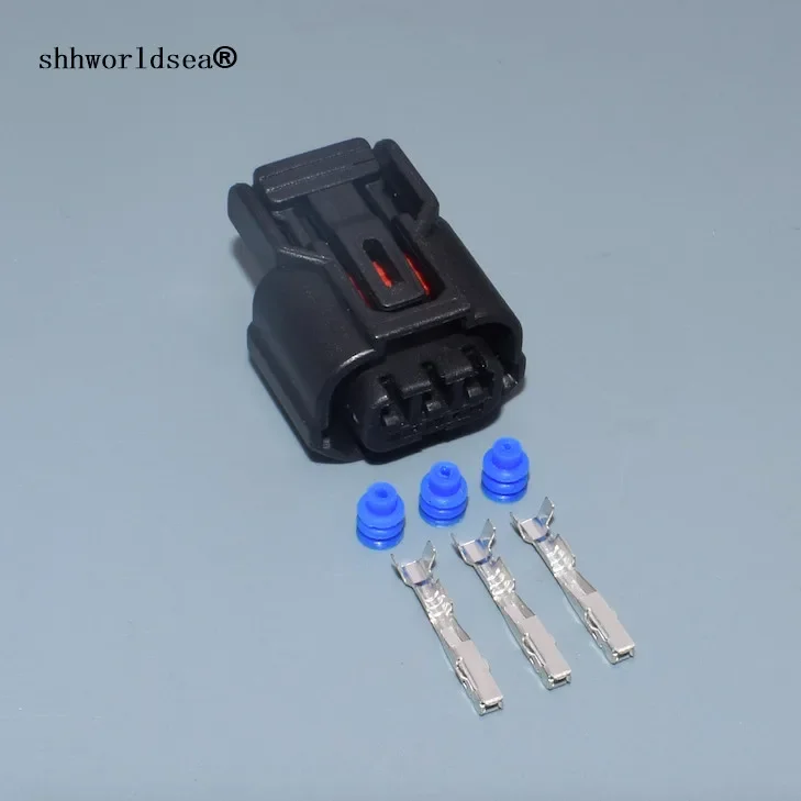 Shhworldsea 3 Pin 1.2mm 6189-0968 car plastic plug Automotive Connector plug Head Lamp Plug Light Socket For Honda City