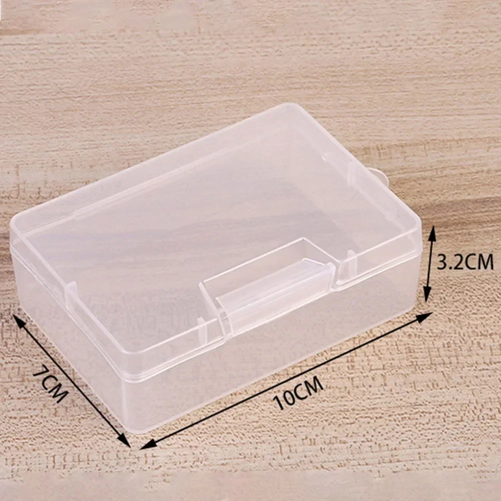 Transparent Plastic Storage Jewelry Box Compartment Adjustable Container For Beads Earring Box For Jewelry Rectangle Box Case