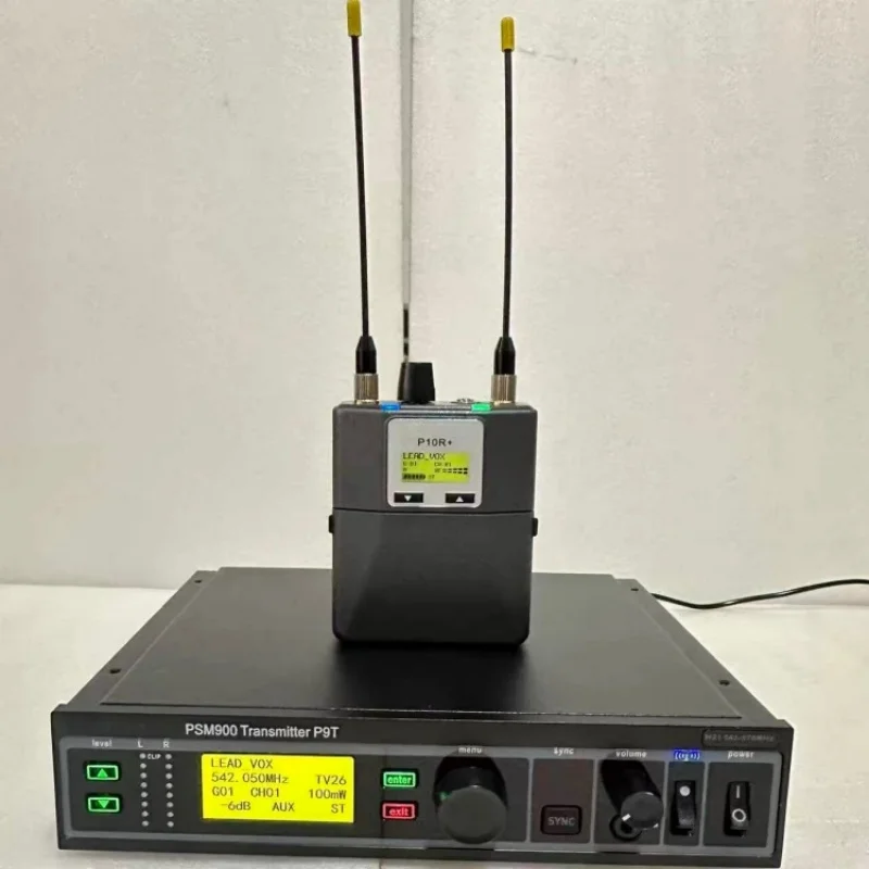 PSM900 Professional Wireless in-Ear Monitor UHF 542-578MHz Personal Monitor System Bodypack for Singer Stage Studio