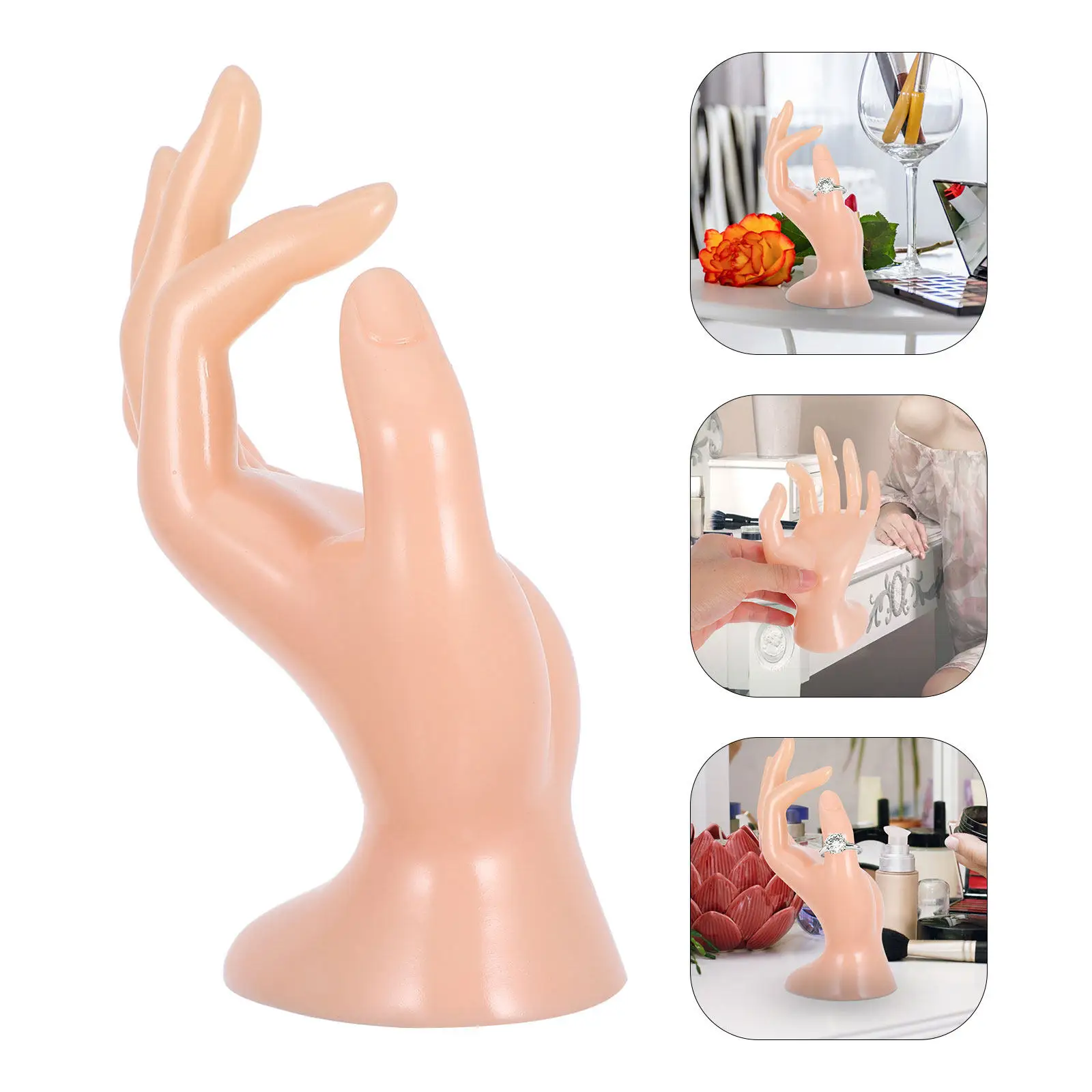 

Resin Hand Form Jewelry Display Stand Chic Organizer for Rings Bracelets Necklaces Store Counter Ornament Holder