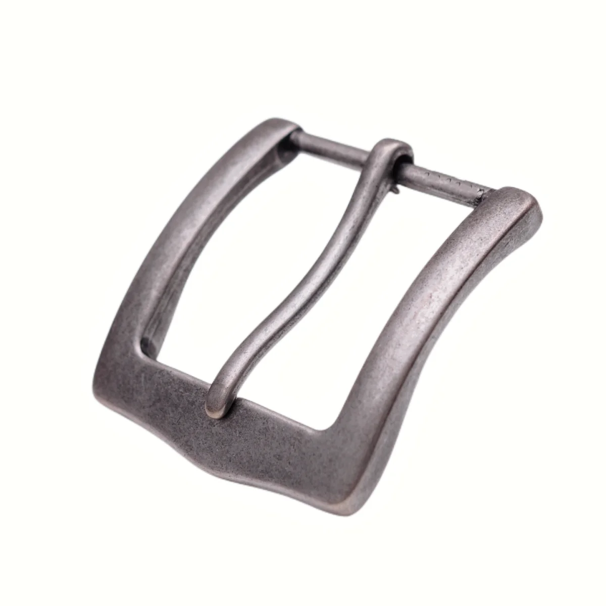 

Men Antique Heavy Duty Silver Prong Pin Clip Tongue Waistband Leathercraft Leather Wide Belt Buckle Replacement Fit 40MM