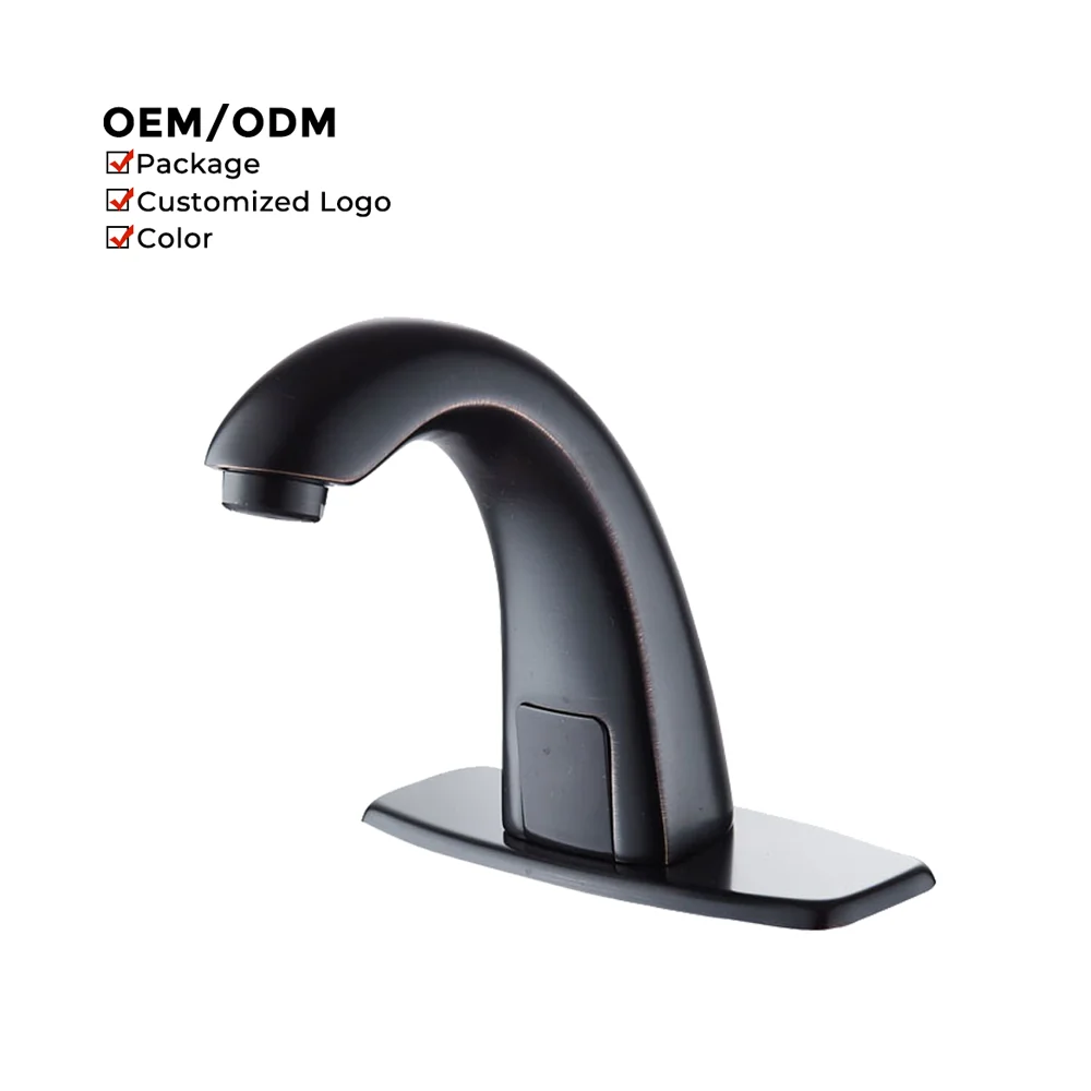 Modern Smart Electronic Induction Sensor Water Tap Factory Direct Sale Single-Hole Bathroom Smart Sensor Faucet