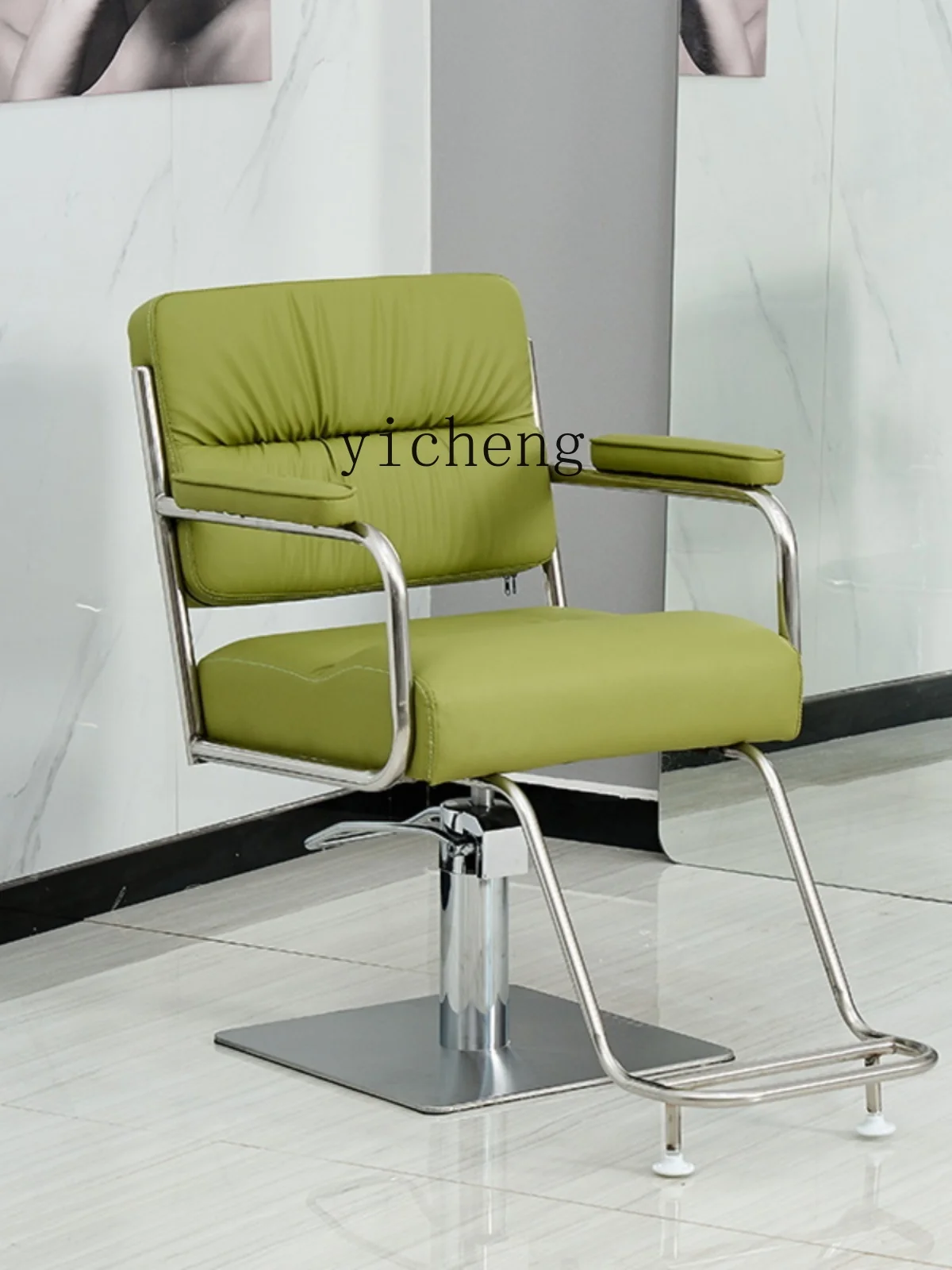 ZF New Barber Shop Chair Custom High-End Hair Cutting Adjustable Rotating Hot Dyeing Chair