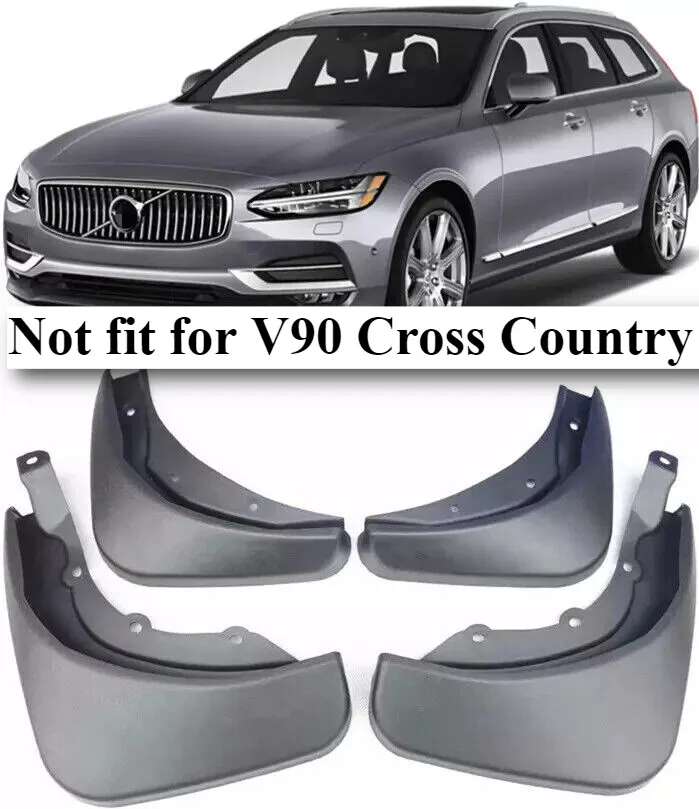 

4Pcs Front & Rear Splash Guards Mud Flaps Fender FOR Volvo V90 2017-2021