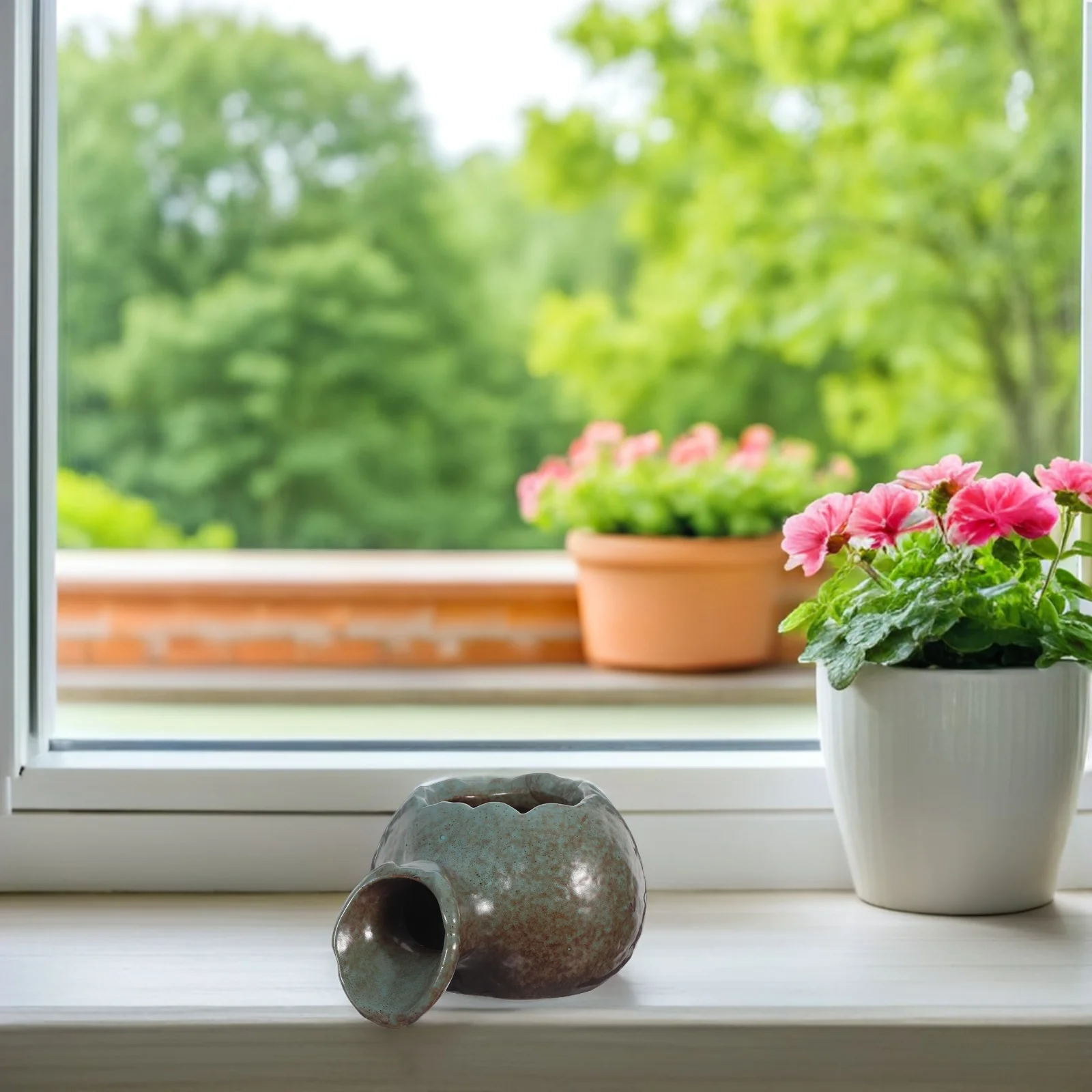 

Ceramic Pot Fountain Natural Water Circulation Zen Garden Decor Aquariums Fish Tanks Indoor Terrariums Home Yard Decoration