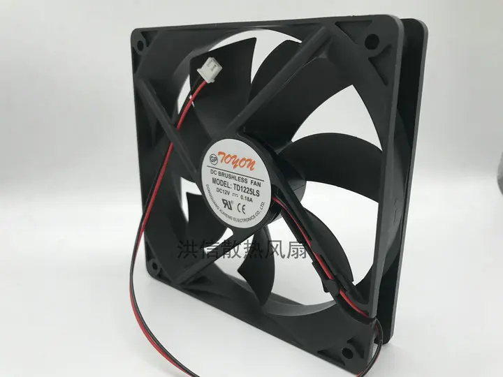 

TONON TD1225LS DC 12 В 0,18 А 120x120x25 мм 2-проводной 120 мм охлаждающий вентилятор