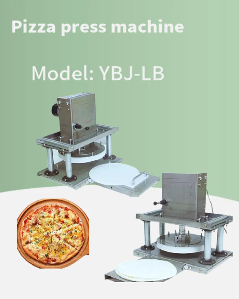 Household Electric Pizza Dough Pastry Press Machine Commercial Pizza Pressing Roller Sheeter Pancake Press Machine