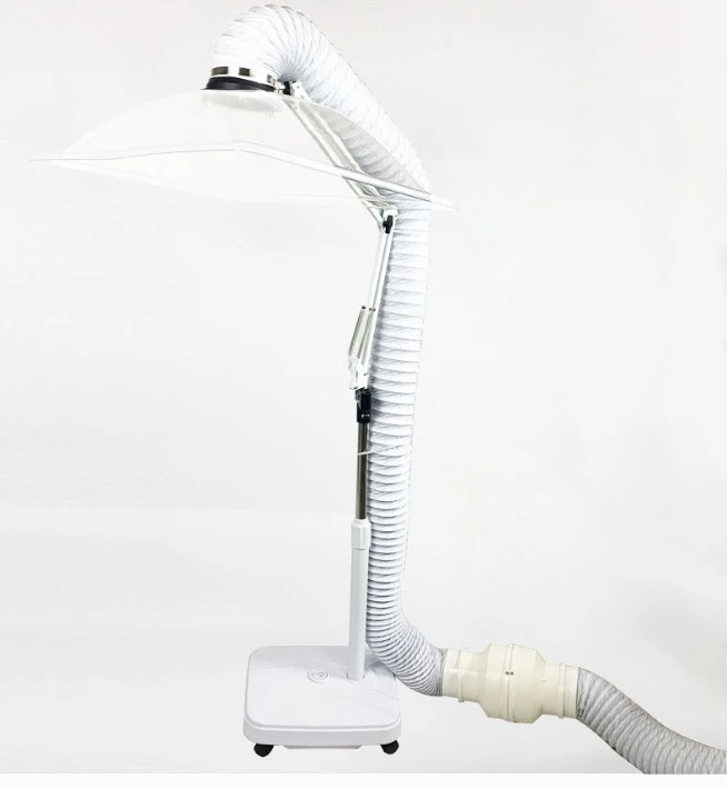 Small household exhaust equipment, vertical exhaust system, including a smoke collection hood and exhaust pipe kit