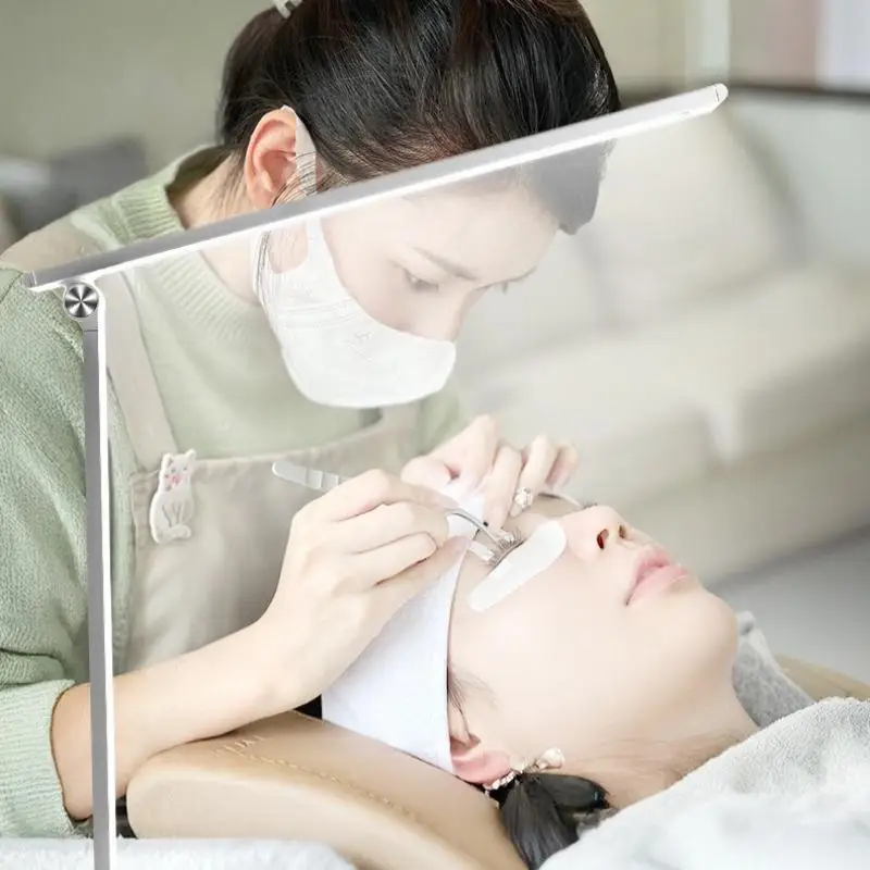 Beauty Nail Eyelash Lamp Foldable Beauty Eye Protection Light High Brightness Eyelash Multifunctional Embroidery Lamp Adjustable