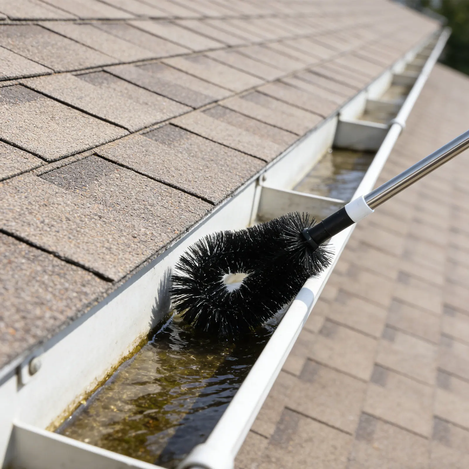 

1Set Multi-Angle Extendable Gutter Cleaning Brush Telescoping Pole Adjustable Roof Downspout Cleaner Tool Rain Gutter Brushes