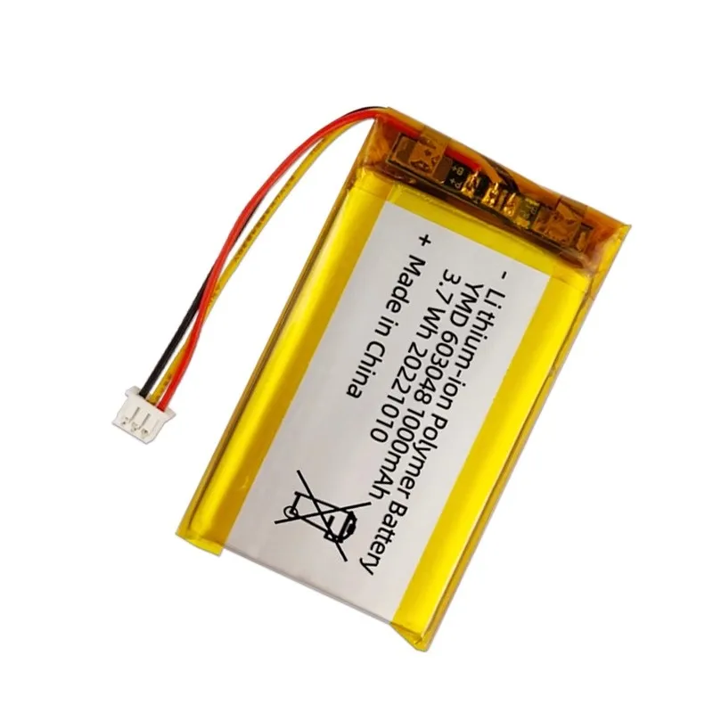 603048 3.7V 1000mAh Lithium Polymer Battery