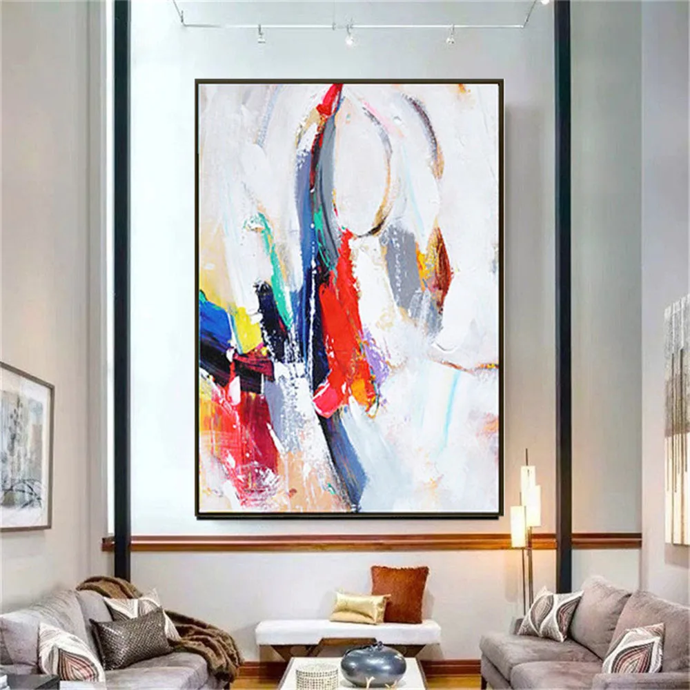 

Handmade Oil Painting Colorful Wall Art Pictures Decor Home Ideas Wall Picture On Canvas For Room Decor Hotel Villa Gate Aisle