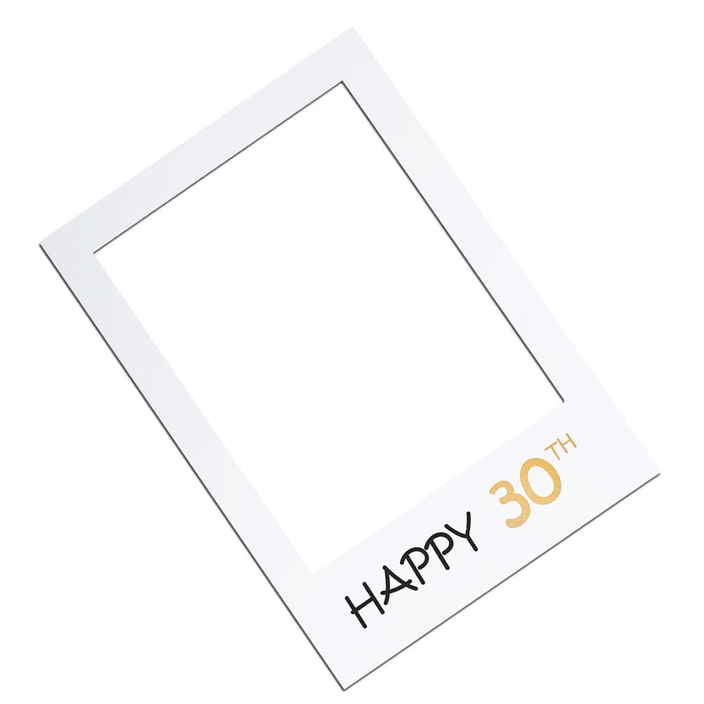 

2 Pcs Birthday Paper Photo Frame Photobooth Wedding Accessories Photomaton Props Cutout Picture Cutouts