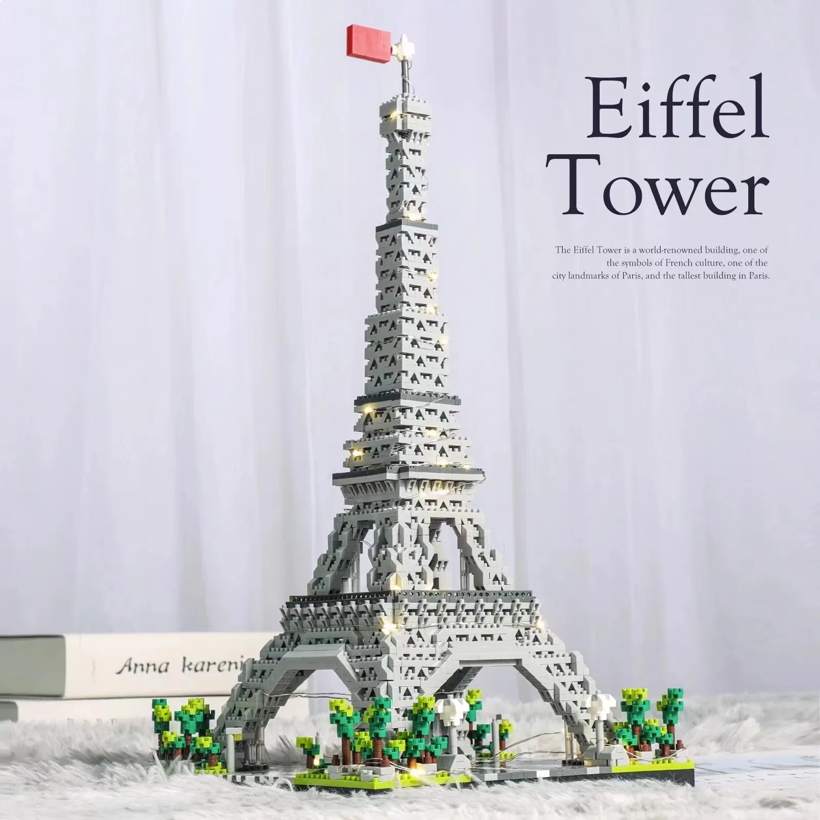 Paris Eiffel Tower Architecture Building Block Set Toys Exquisite Souvenir & Perfect Gift | Ideal for Challenging & Educational