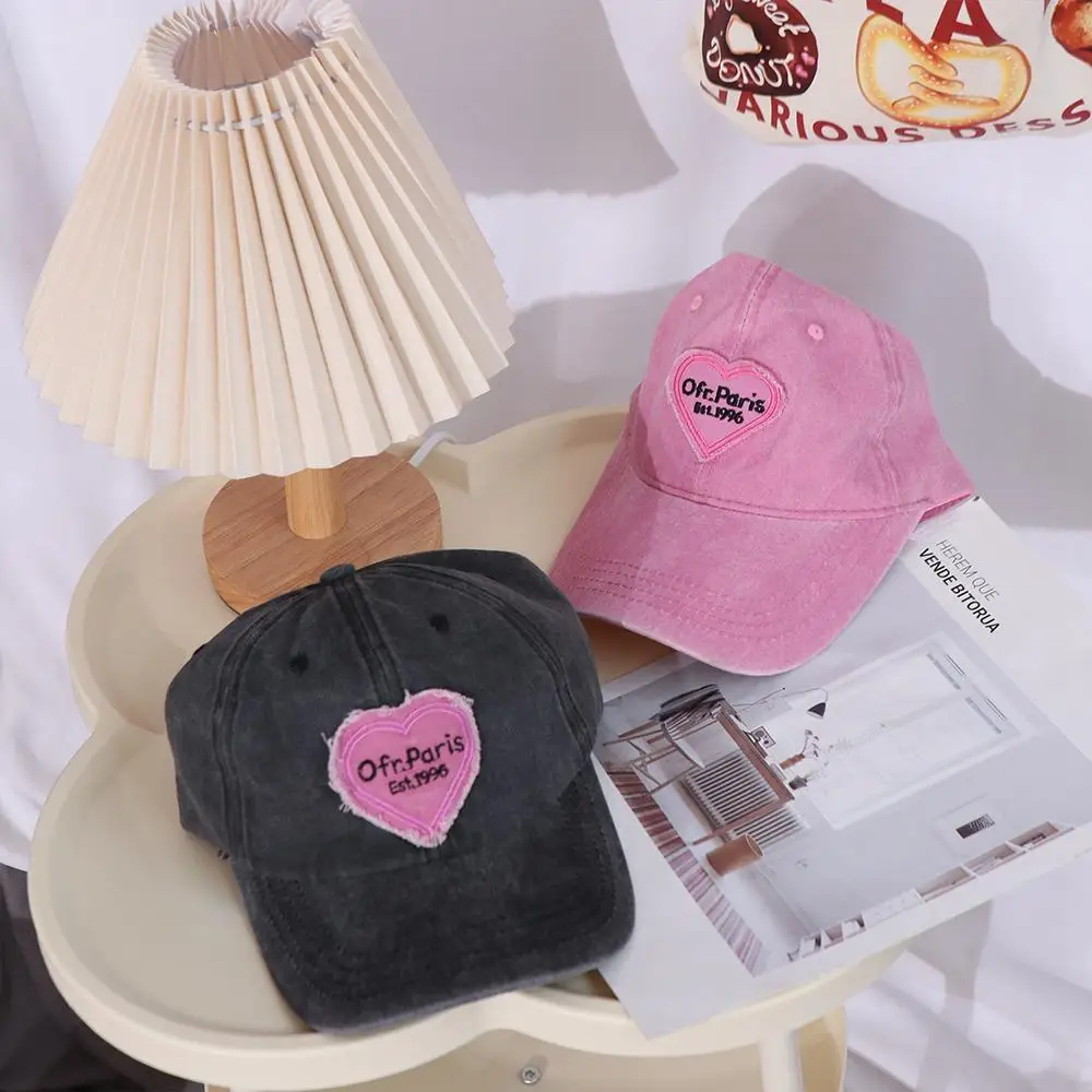 

Hip Hop Simple Trendy Sunshade Cap For Men For Women Korean Style Travel Visors Cap Heart Baseball Cap Sun Cap Snapback Hat