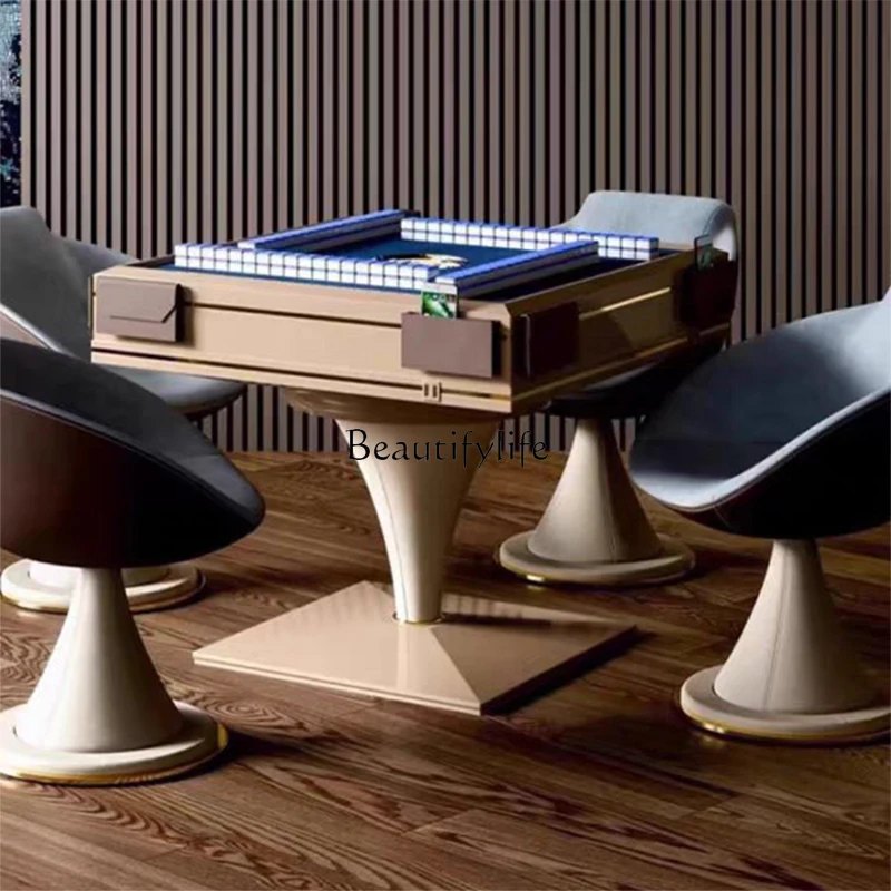 Electric mahjong machine Fully automatic high-end household silent mahjong dining table dual-purpose