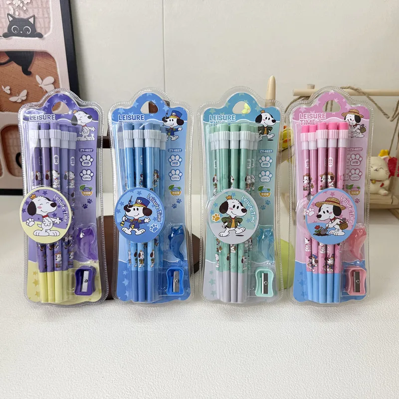 

Snoopy 12 Pencil Set Cartoon Gift High Beauty Student Pencil Gift