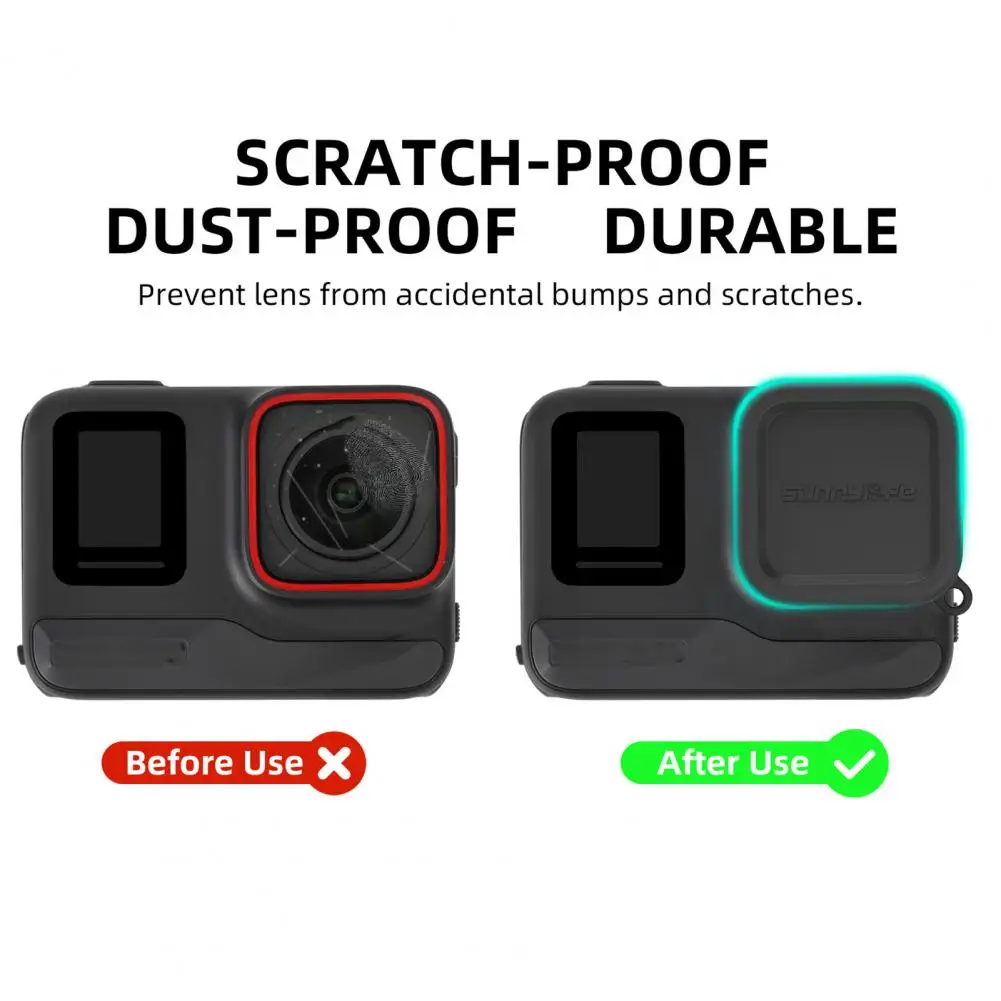 スクラッチカメラレンズプロテクター,耐衝撃性シリコンカバー,insta360用アクセサリー,正確