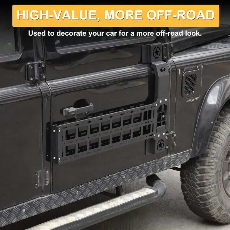 

Для Land Rover Defender 2004-2018 педали расширительной сетки дверной панели, подъемный алюминиевый сплав двойного назначения, 1 шт. (ко-пилот)