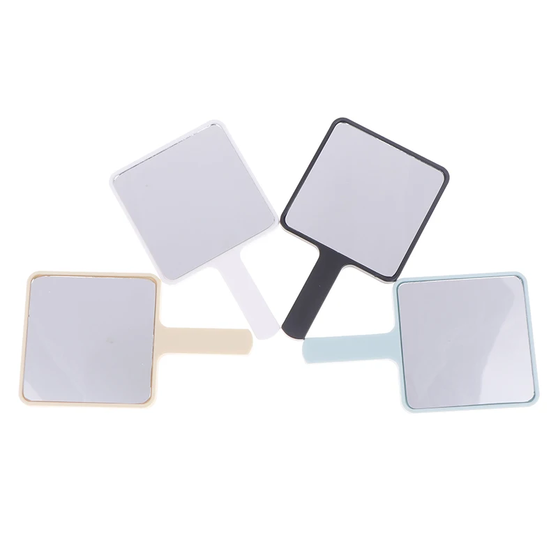 Handheld Makeup Mirror Square Makeup Vanity Mirror With Handle Hand Mirror SPA Salon Compact Mirrors Cosmetic Mirror For Women