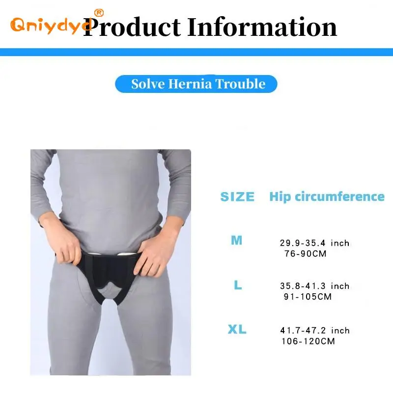 Inguinal Hernia Belt Truss or Sports Hernia Brace Breathable and Adjustable Pain Relief Recovery Belt with 2 Removable Pads