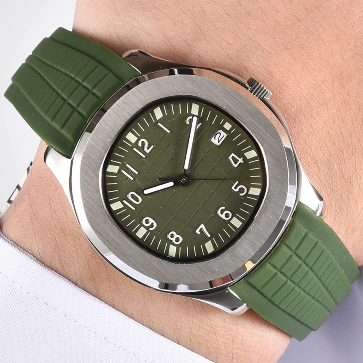 NH35เคสนาฬิกา nh35ขนาด41มม. ตัวเรือนสแตนเลสสตีลหน้าปัด nh36 Miyota8215 nh35ชิ้นส่วนนาฬิกาเคลื่อนไหว