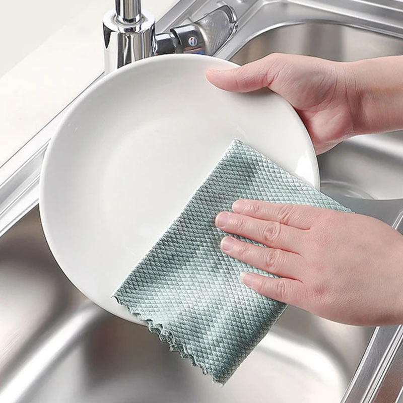 Kitchen Towel Cleaning Cloth For Window Glass Car Floor Rags Bowl Dish Ceramic Tile Wipe Duster Home Cleaning Tool