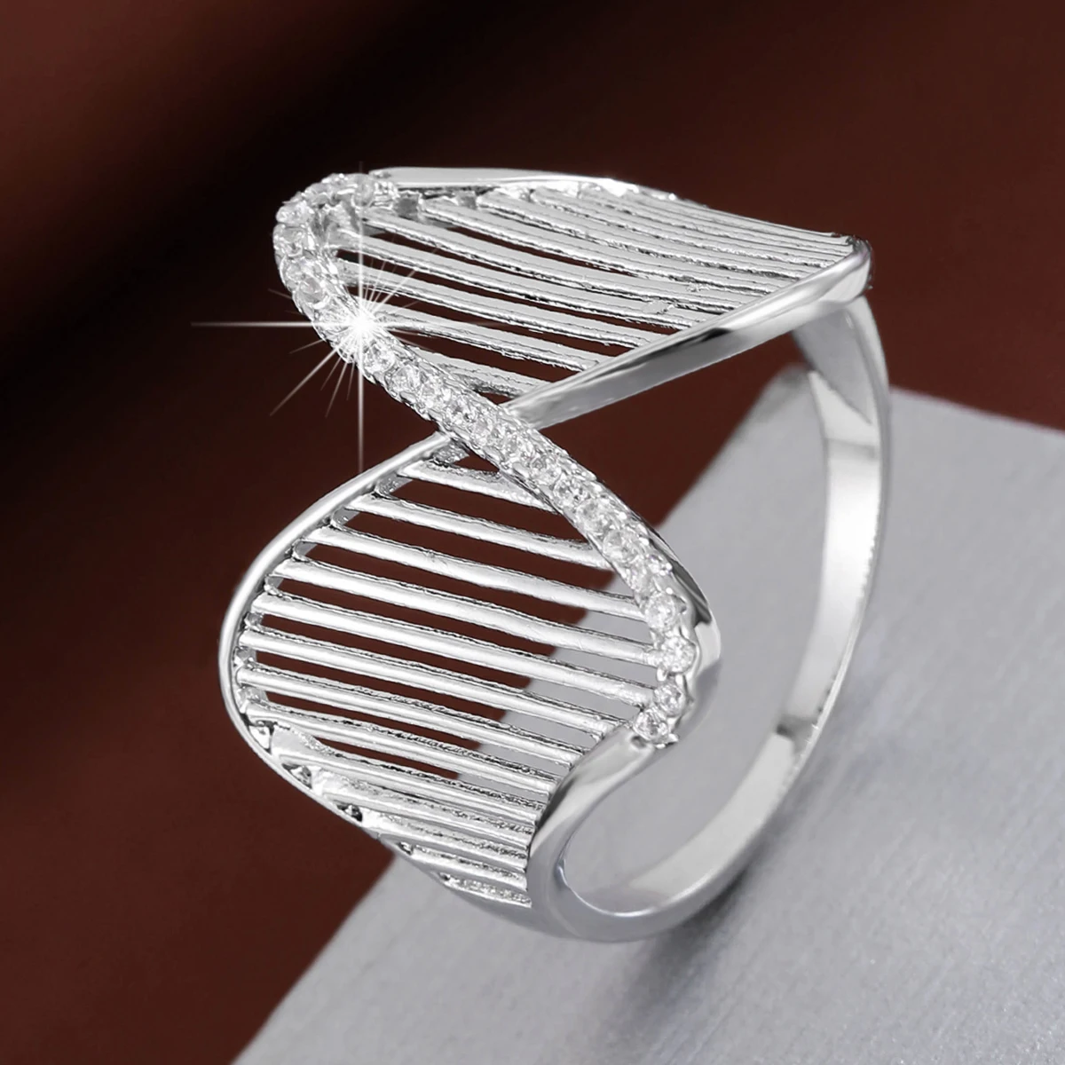 Fashion Infinite Design Copper Rings For Women Gift Party Jewelry
