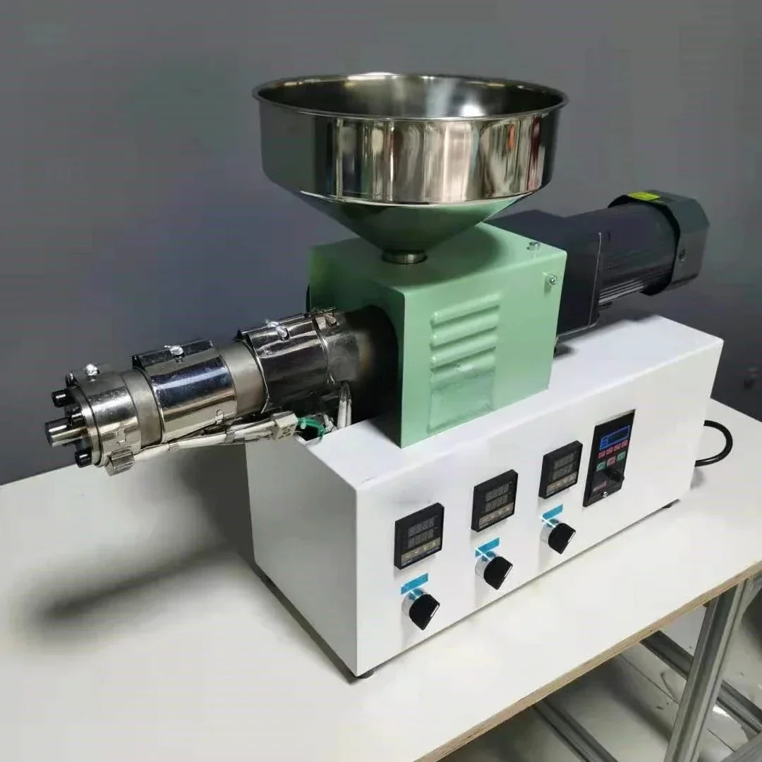 SJ25 Tabletop Mini 3D Consumables Machine Plastic Laboratory Desktop Injection Molding Machine Single Screw Extruder PE PVC