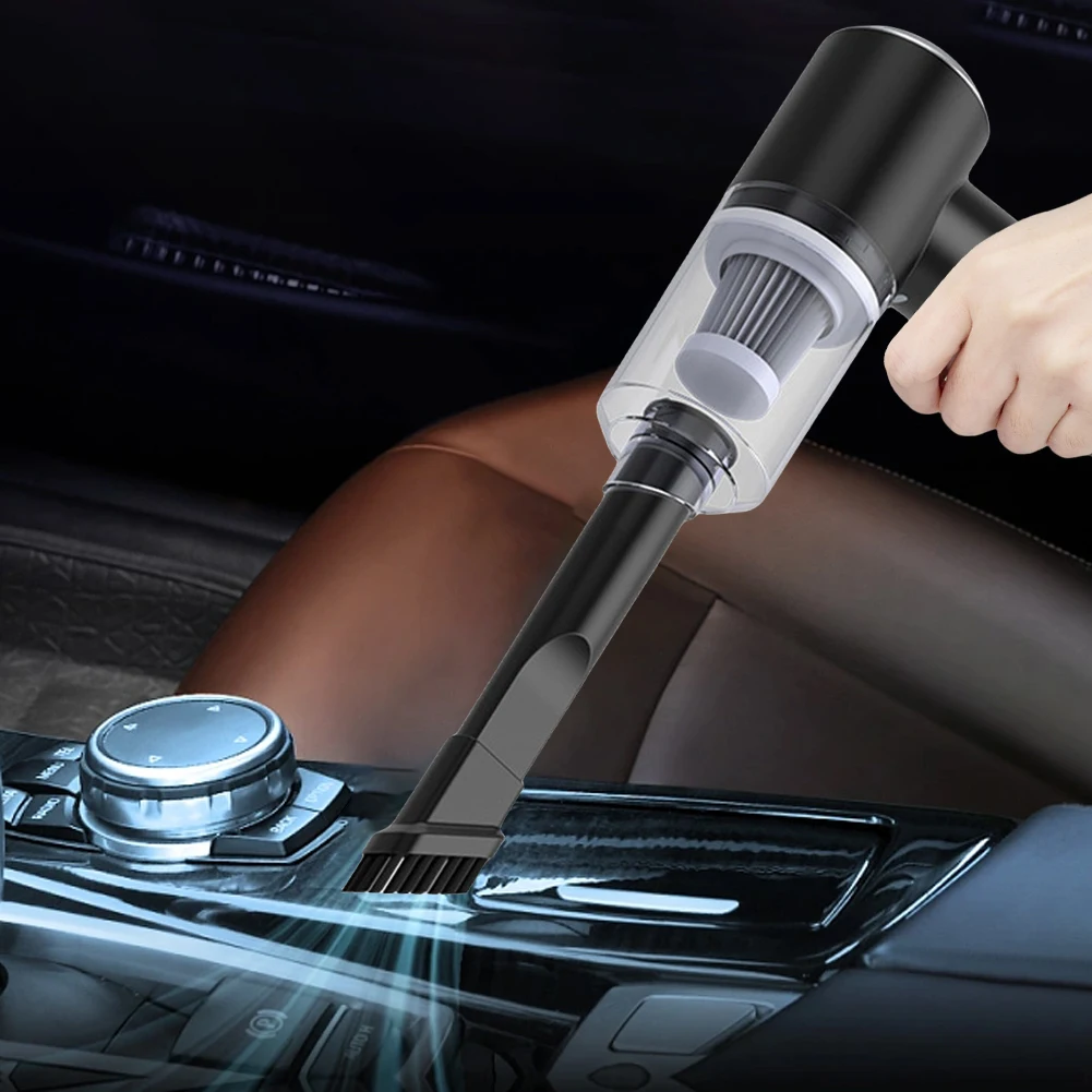 6000Pa Wireless Car Vacuum Cleaner 120W Mini Portable Cleaner Dual Use Fully Automatic Power Cleaning Appliance for Home and Car