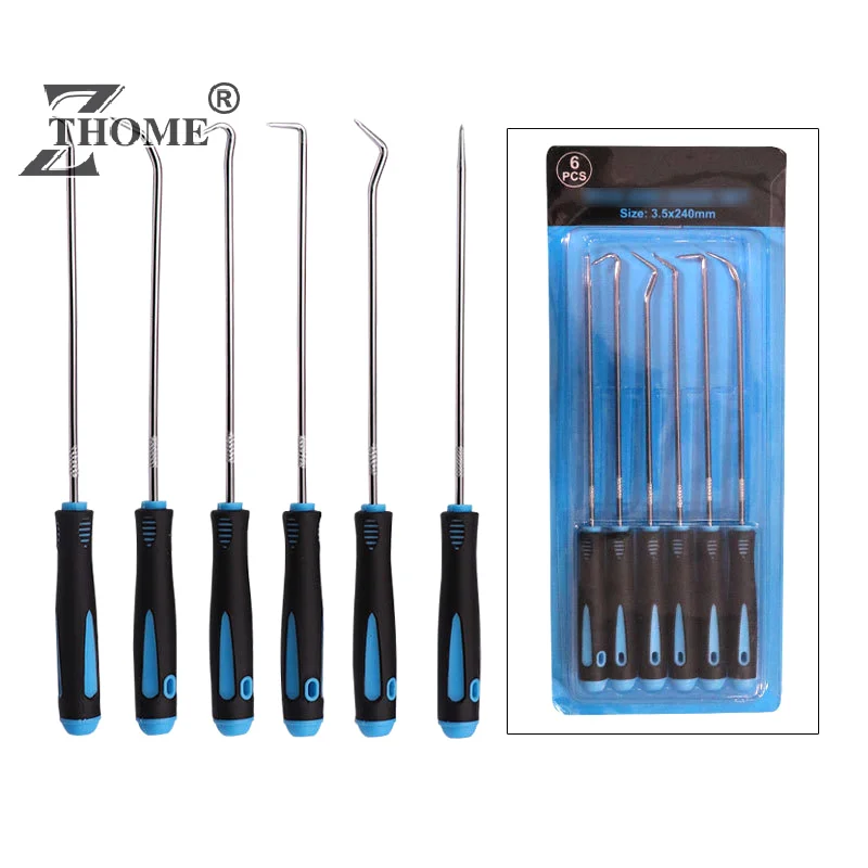 6PCS Pick Hook Set Durable Extra Long O-Ring And Seal Remover Craft Hobby Tool Color Randomly Bearing Puller Tool Tools Tools