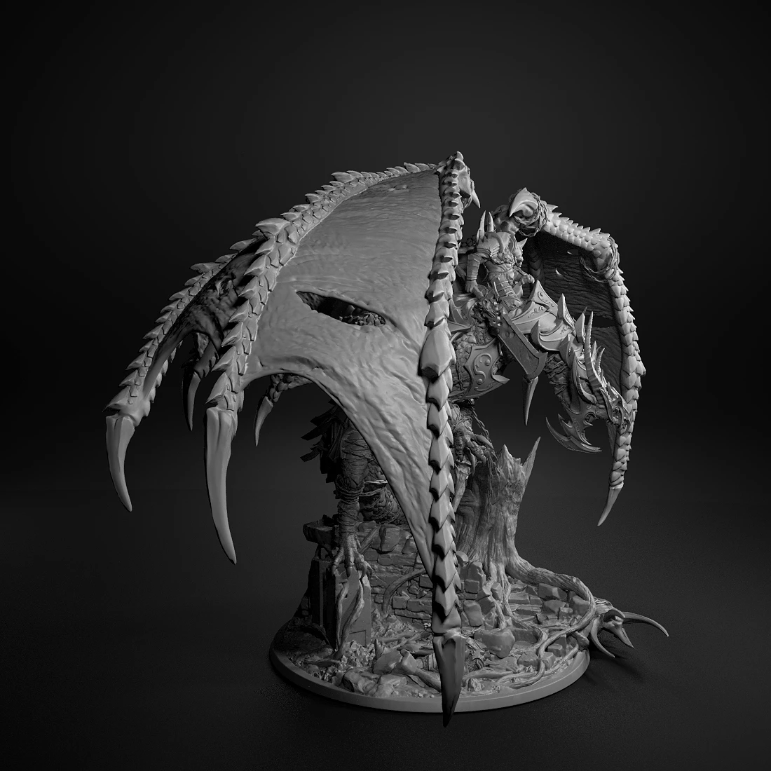 Unchained dragon Miniatures 50mm Tabletop Games Model Unpainted Miniatures For Tabletop Games And Role-playing Room Decorations