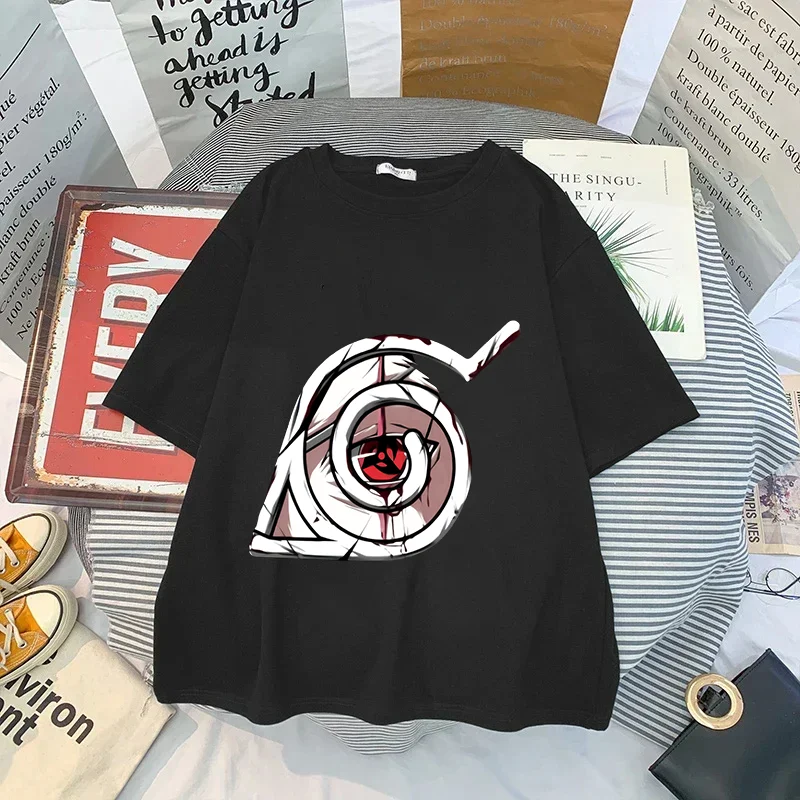

New Naruto T-shirt Cotton Fashion Harajuku Short Sleeve Cartoon Anime Figure Print Clothes Men Breathable Tops Birthday Gifts