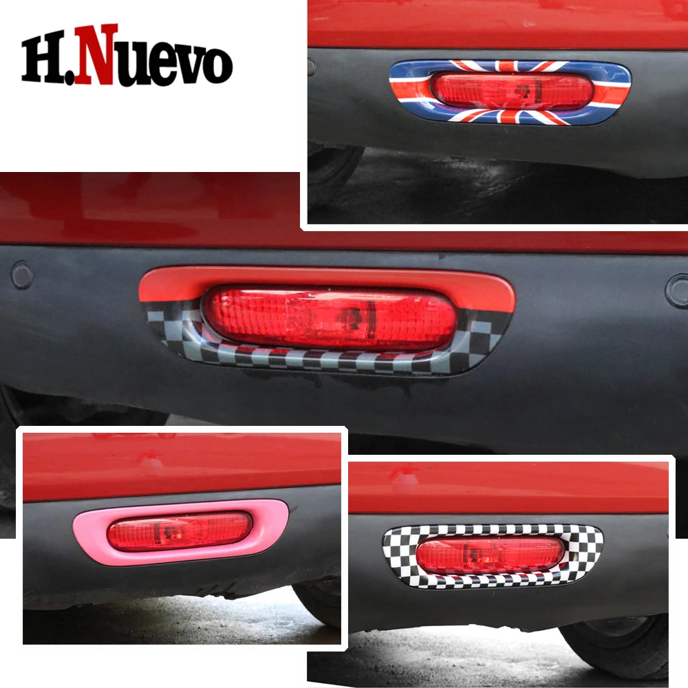 

Car For Mini Cooper F55 F56 Car Rear Tail Fog Light Lamp Frame Trim Cover Decoration Sticker For Mini Cooper Housing Accessories
