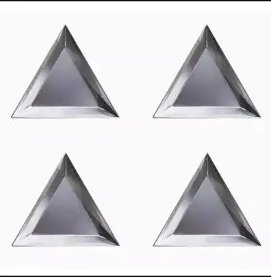 

aluminium Beaded triangular plate Rice pearl agate jade and pearl separated sequin jewelry winding accessories Collection tool