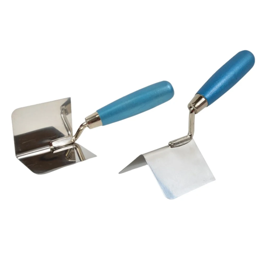 Imagem -04 - Rebocamento Trowel Tool Ângulo de Canto Raspagem Mudding Drywall Ferramenta de Acabamento Placa Aço Inoxidável