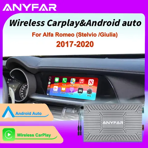 Wireless CarPlay Android Auto For Alfa Romeo Giulia Stelvio 2017-2020 Wireless Carplay Android Auto Autoradio Stereo GPS Navi Wi