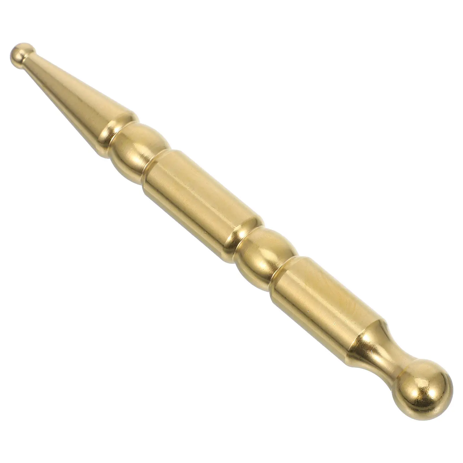 Brass Dual-Ended Facial Massage Tool for Acupressure Sliding Pressing Techniques Skin Elasticity Boost Relaxation Face Body Use