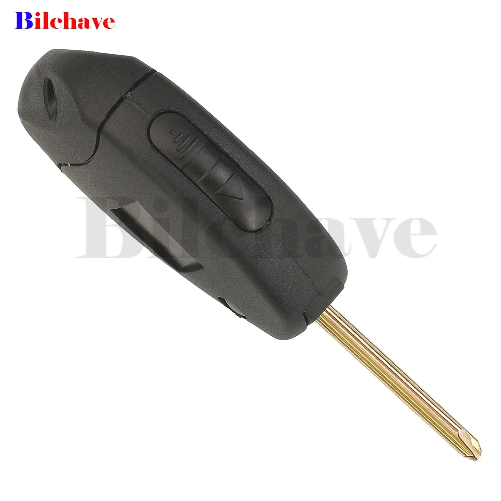 กุญแจรีโมทรถยนต์แบบพับได้ jingyuqin 2 ปุ่ม 433Mhz ชิป 7935 สำหรับ Citroen Xsara Xantia Jumpy Peugeot Expert 306 Fiat Scudo