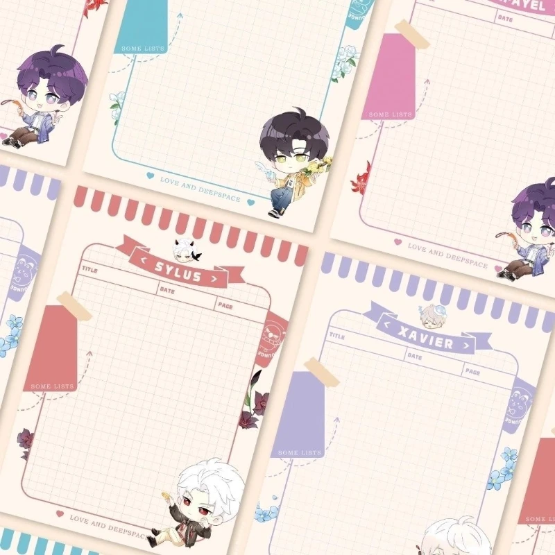 Love and Deepspace Fanmade Anime Righello Rafayel Zayne Xavier Sylus Caleb 15 cm Acrilico Carino Studente Regalo di cancelleria per i fan di Otome