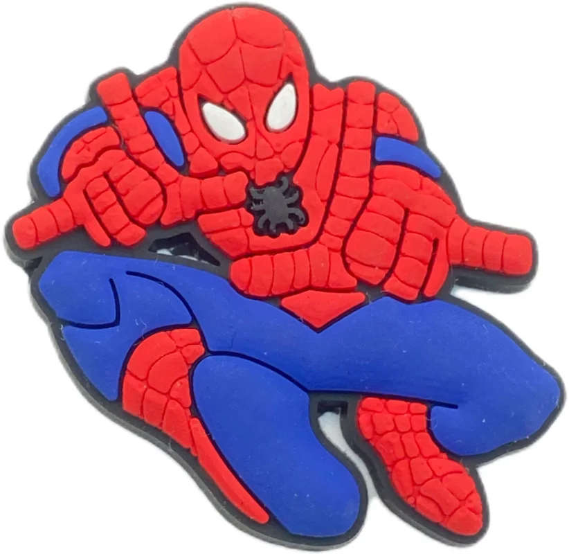 New Cool Spider Man Shoes Charms for Clogs Sandals Decorations Shoes Accessories Decor Womens Mens Shoes Decor Couples Gift